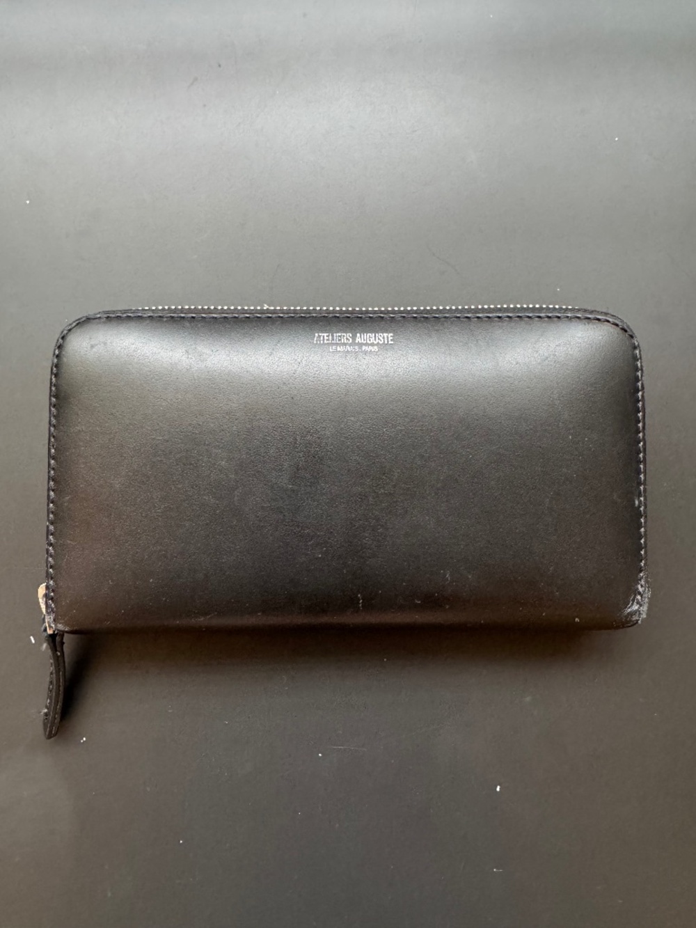 Ateliers Auguste Black and Orange Wallet